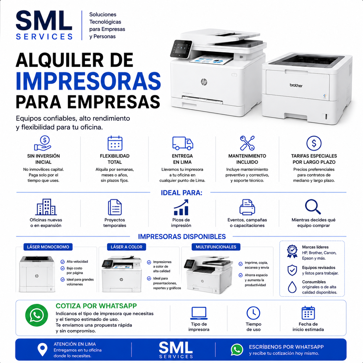 Alquiler de Impresoras para Empresas en Lima