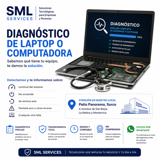Diagnóstico de Laptops en Surco